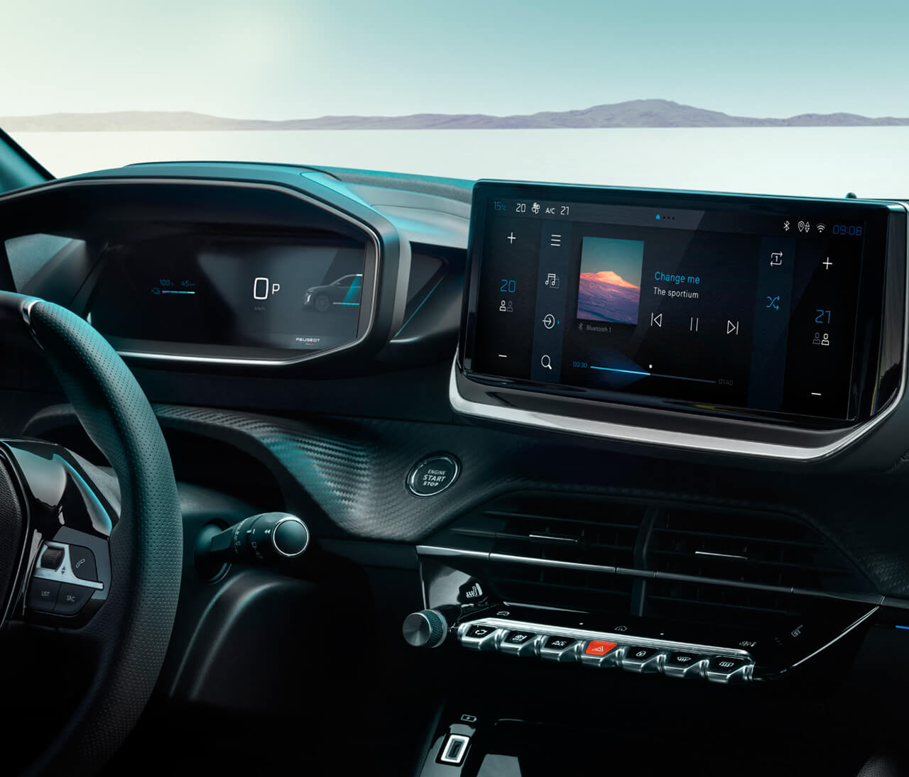 PEUGEOT 208 - digitální přístrojový panel